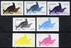 Nagaland 1974 Birds (with Scout Emblems) 1ch (Black Grouse) set of 7 imperf progressive colour proofs comprising the 4 individual colours plus 2, 3 and all 4-colour composites unmounted mint