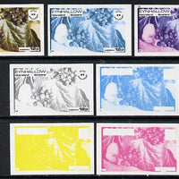 Eynhallow 1974 Fruit (Scout Anniversary) 12p (Ivy) set of 7 imperf progressive colour proofs comprising the 4 individual colours plus 2, 3 and all 4-colour composites unmounted mint