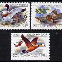 Russia 1989 Ducks (1st issue) set of 3 unmounted mint, SG 6011-13, Mi 5965-67*
