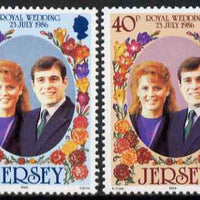 Jersey 1986 Royal Wedding set of 2 unmounted mint, SG 395-96
