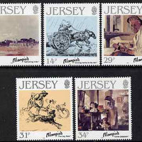 Jersey 1986 Birth Cent of Edmund Blampied (artist) set of 5 unmounted mint, SG 397-401