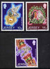 Jersey 1986 Christmas - International Year of Peace set of 3 unmounted mint, SG 402-04
