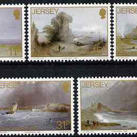 Jersey 1987 Christmas - paintings by John le Capelain set of 5 unmounted mint, SG 428-32