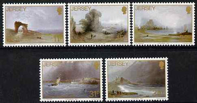 Jersey 1987 Christmas - paintings by John le Capelain set of 5 unmounted mint, SG 428-32