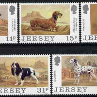 Jersey 1988 Centenary of Jersey Dog Club set of 5 unmounted mint, SG 428-32