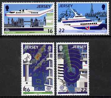 Jersey 1988 Europa - Transport & Communications set of 4 unmounted mint, SG 443-46