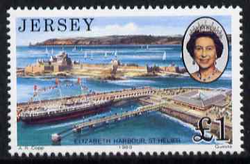 Jersey 1989 Royal Visit £1 unmounted mint, SG 500
