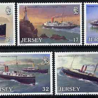 Jersey 1989 Centenary of Great Western Railway Steamer Service to Channel Islands set of 5 unmounted mint, SG 501-506