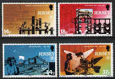Jersey 1990 International Literacy Year - Jersey News Media set of 4 unmounted mint, SG 526-29