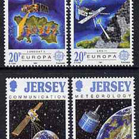 Jersey 1991 Europa- Europe in Space set of 4 unmounted mint, SG 545-48