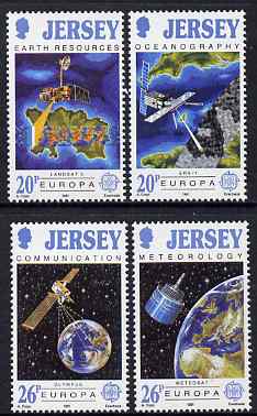 Jersey 1991 Europa- Europe in Space set of 4 unmounted mint, SG 545-48