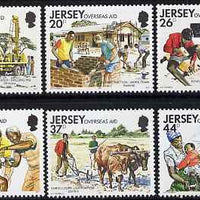 Jersey 1991 Overseas Aid set of 6 unmounted mint, SG 5458-63