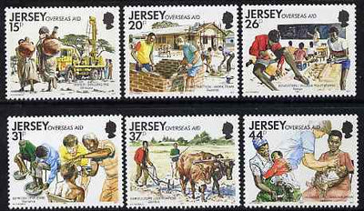 Jersey 1991 Overseas Aid set of 6 unmounted mint, SG 5458-63