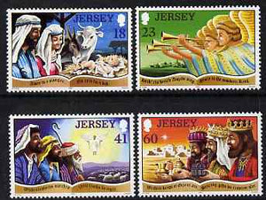Jersey 1994 Christmas Carols set of 4 unmounted mint, SG 680-83