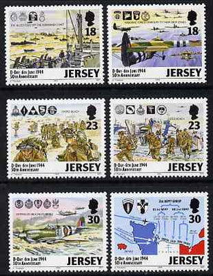 Jersey 1994 50th Anniversary of D-Day set of 6 unmounted mint, SG 659-64