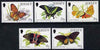 Jersey 1995 Butterflies set of 5 unmounted mint, SG 717-21