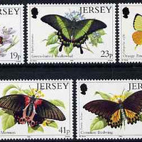 Jersey 1995 Butterflies set of 5 unmounted mint, SG 717-21