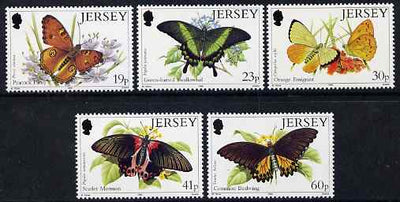 Jersey 1995 Butterflies set of 5 unmounted mint, SG 717-21