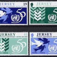 Jersey 1995 50th Anniversary of United Nations set of 4 unmounted mint, SG 723-26