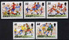 Jersey 1996 European Football Championships set of 5 unmounted mint, SG 741-45