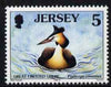 Jersey 1997-99 Seabirds & Waders 5p Great Crested Grebe unmounted mint SG 777
