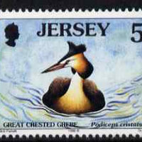 Jersey 1997-99 Seabirds & Waders 5p Great Crested Grebe unmounted mint SG 777
