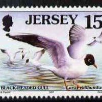 Jersey 1997-99 Seabirds & Waders 15p Black-headed Gull unmounted mint SG 779
