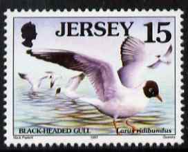 Jersey 1997-99 Seabirds & Waders 15p Black-headed Gull unmounted mint SG 779