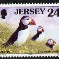 Jersey 1997-99 Seabirds & Waders 24p Atlantic Puffin unmounted mint SG 784