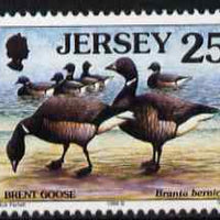 Jersey 1997-99 Seabirds & Waders 25p Brent Goose unmounted mint SG 785