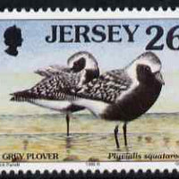 Jersey 1997-99 Seabirds & Waders 26p Grey Plover unmounted mint SG 786