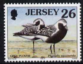 Jersey 1997-99 Seabirds & Waders 26p Grey Plover unmounted mint SG 786
