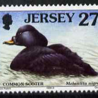 Jersey 1997-99 Seabirds & Waders 27p Black Scoter unmounted mint SG 787
