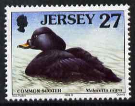 Jersey 1997-99 Seabirds & Waders 27p Black Scoter unmounted mint SG 787