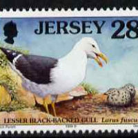 Jersey 1997-99 Seabirds & Waders 28p Lesser Black-backed Gull unmounted mint SG 788