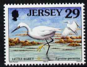 Jersey 1997-99 Seabirds & Waders 29p Little Egret unmounted mint SG 789