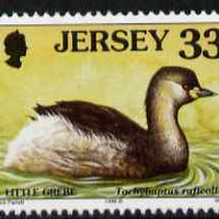 Jersey 1997-99 Seabirds & Waders 33p Little Grebe unmounted mint SG 793