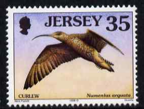 Jersey 1997-99 Seabirds & Waders 35p Western Curlew unmounted mint SG 795