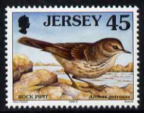 Jersey 1997-99 Seabirds & Waders 45p Rock Pipit unmounted mint SG 799