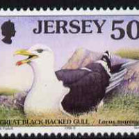 Jersey 1997-99 Seabirds & Waders 50p Greater Black-backed Gull unmounted mint SG 800