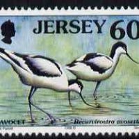 Jersey 1997-99 Seabirds & Waders 60p Pied Avocet unmounted mint SG 801