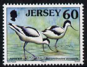 Jersey 1997-99 Seabirds & Waders 60p Pied Avocet unmounted mint SG 801