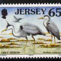 Jersey 1997-99 Seabirds & Waders 65p Grey Heron unmounted mint SG 802
