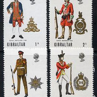 Gibraltar 1969 Military Uniforms #1 set of 4 unmounted mint, SG 240-43*