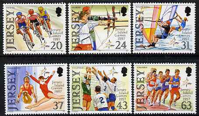 Jersey 1997 7th Jersey Island Games set of 6 unmounted mint SG 818-23