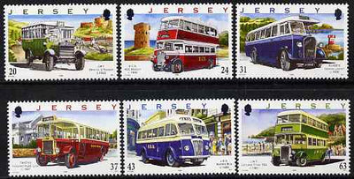 Jersey 1998 75th Anniversary of Jersey Motor Transport Company - Buses (1st series) set of 6, unmounted mint SG 844-49