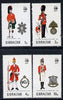 Gibraltar 1971 Military Uniforms #3 set of 4 unmounted mint, SG 290-93