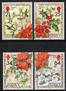 Jersey 1999 Christmas - Festive Foliage set of 4 unmounted mint, SG 923-26
