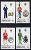 Gibraltar 1972 Military Uniforms #4 set of 4 unmounted mint, SG 300-303