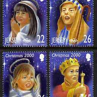 Jersey 2000 Christmas - Children's Nativity Play set of 4 unmounted mint, SG 968-71